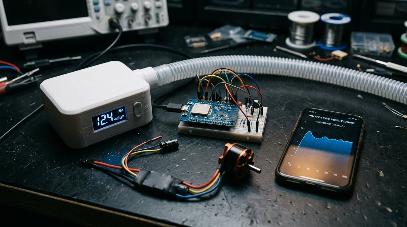 ESP32-based CPAP automation and control